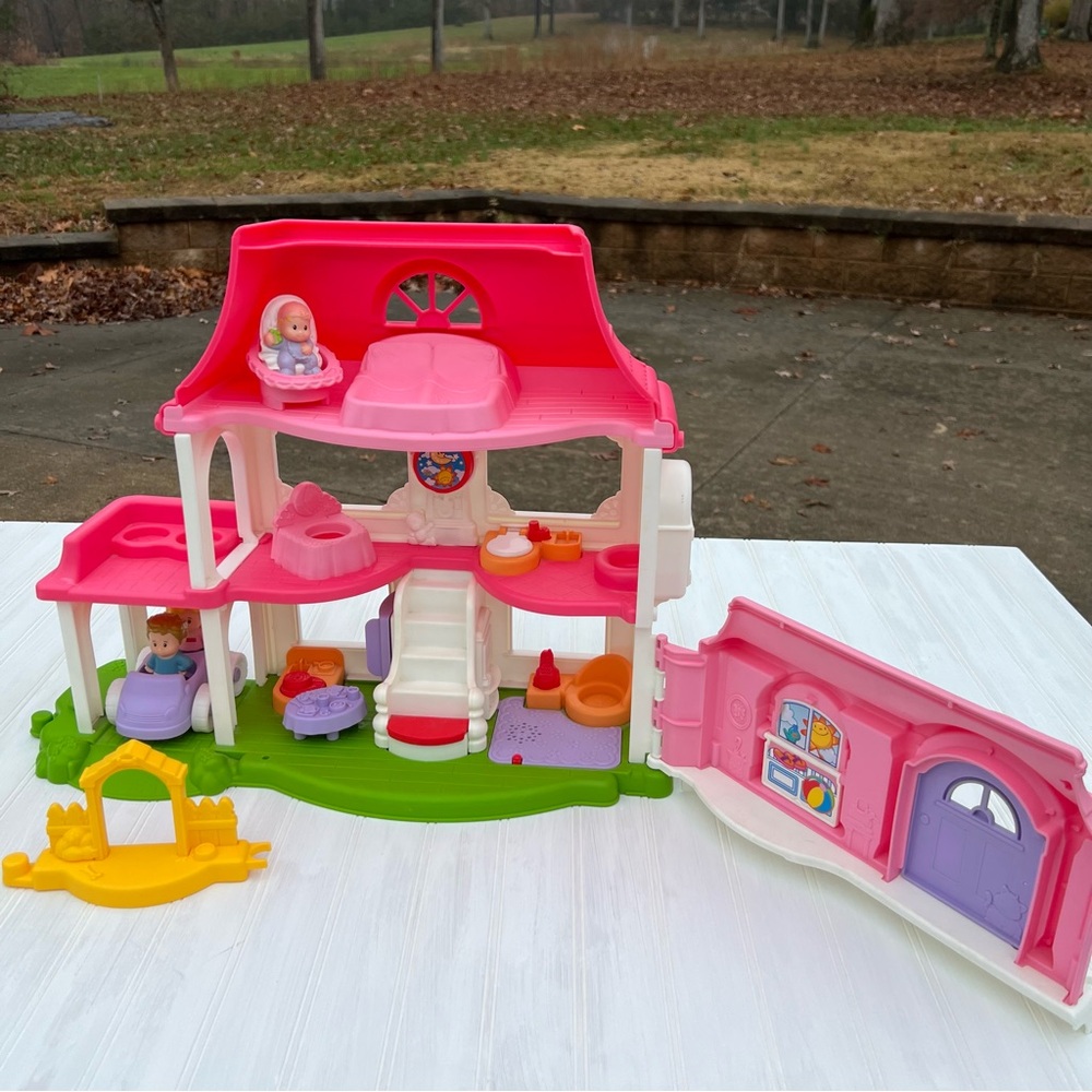 2013 Fisher-Price Little People Happy Sounds Home with Accessories - Picture 3 of 11